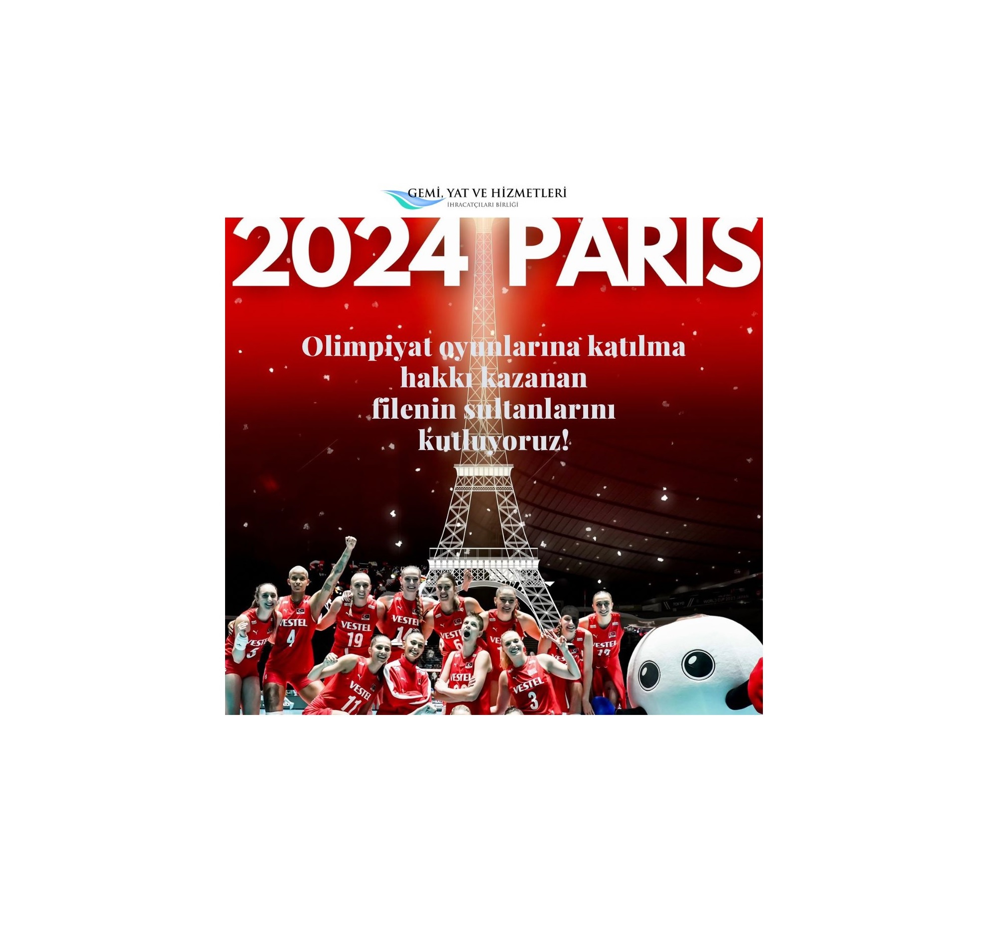 Olimpiyatlarda Filenin Sultanlarına Başarılar Diliyoruz